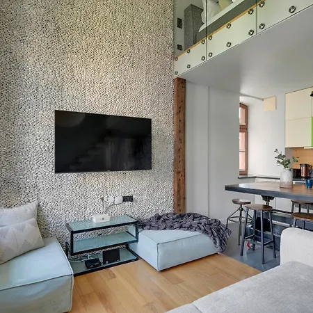 Loft Living Z Antresola I Parkingiem By Lion Lägenhet